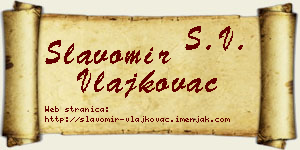Slavomir Vlajkovac vizit kartica